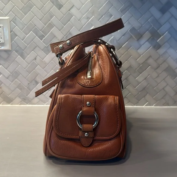 Vintage Banana Republic Leather satchel purse - Picture 3 of 14